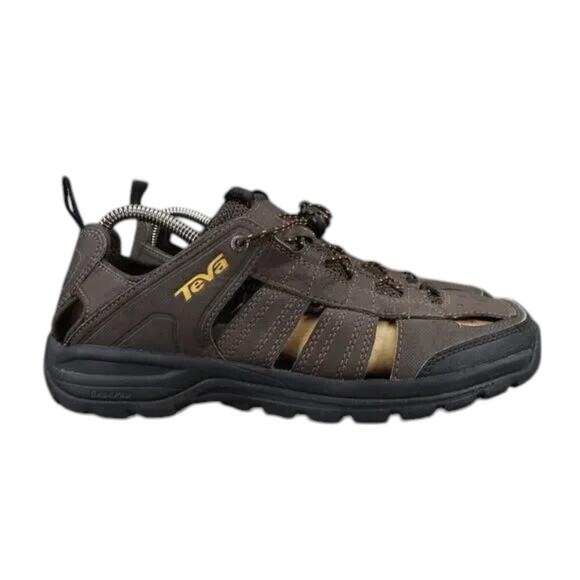 Teva Shoes Men 8 Sandal Fisherman Kitling Slip On Closed Toe Sport Comfort Brown - Picture 1 of 15